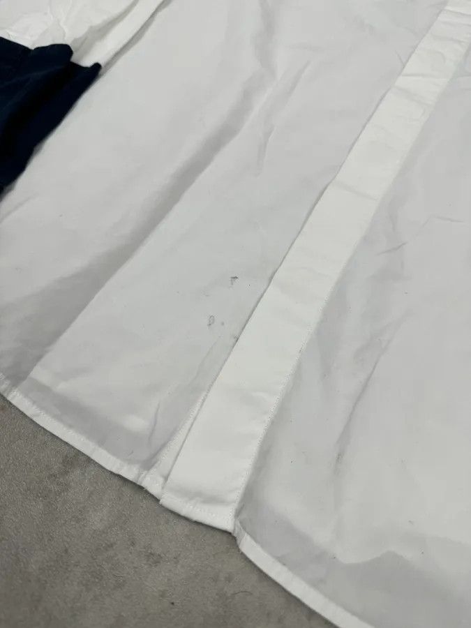 Dries Van Noten Dries Van Noten Contemporary White & Navy Shirt Size US M / EU 48-50 / 2 - 7 Thumbnail