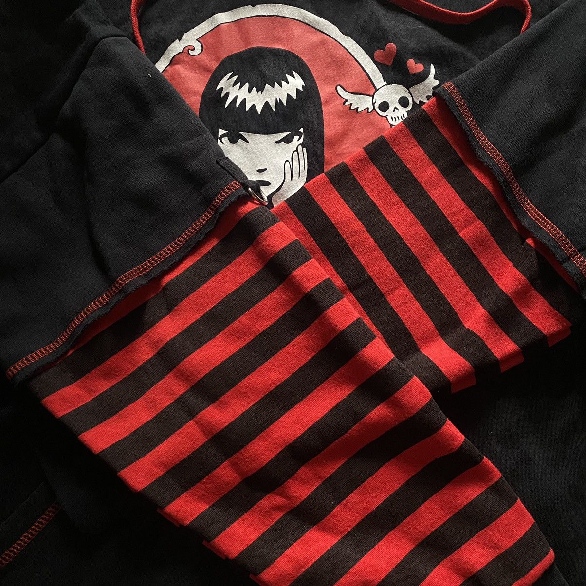 Vintage Hottopic Emily the Strange hoodie Size L / US 10 / IT 46 - 8 Thumbnail