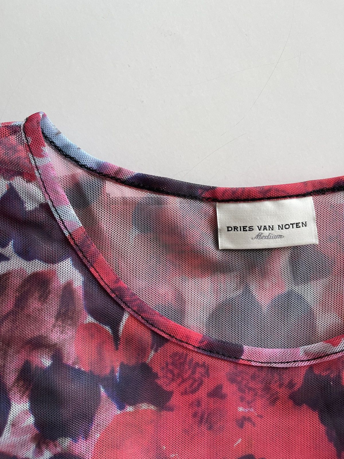 Dries Van Noten Heste Floral-print stretch-mesh top Size M / US 6-8 / IT 42-44 - 6 Thumbnail
