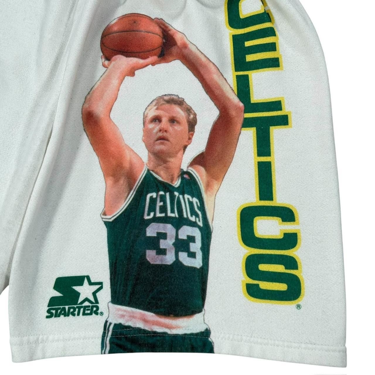 Starter VTG Starter NBA Basketball Boston Celtics Larry Bird Shorts Size US 32 / EU 48 - 2 Thumbnail