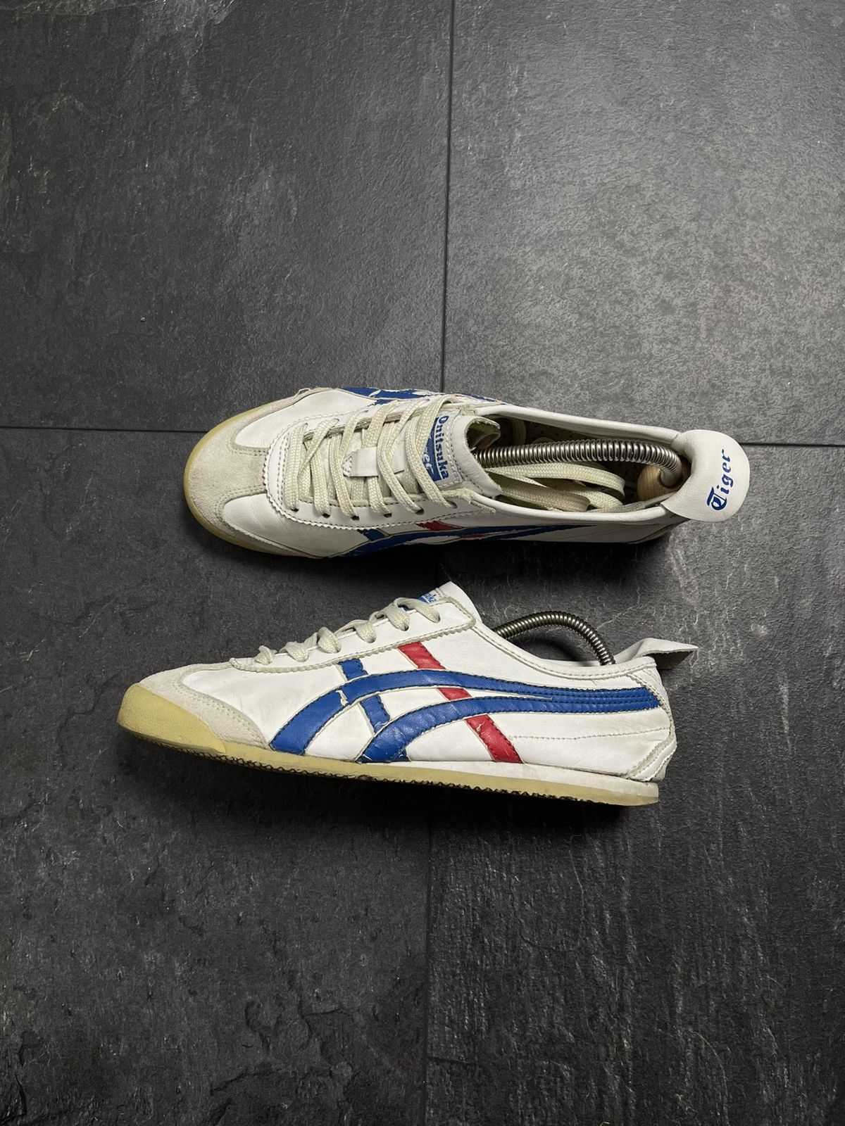 Asics × Onitsuka Tiger × Vintage VINTAGE ASICS TIGER ONITSUKA LEATHER CLASSIC SNEAKERS 90s Size US 5 / EU 37 - 8 Thumbnail