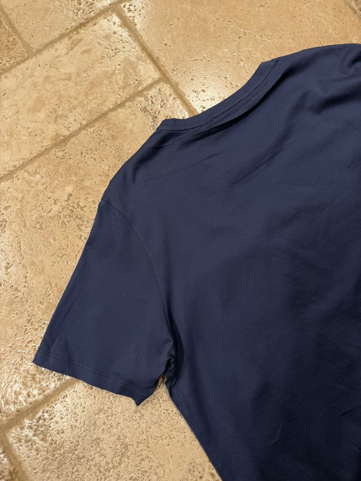 Prada Prada Navy Blue Pocket Mini Logo T-Shirt Size US XXL / EU 58 / 5 - 13 Thumbnail