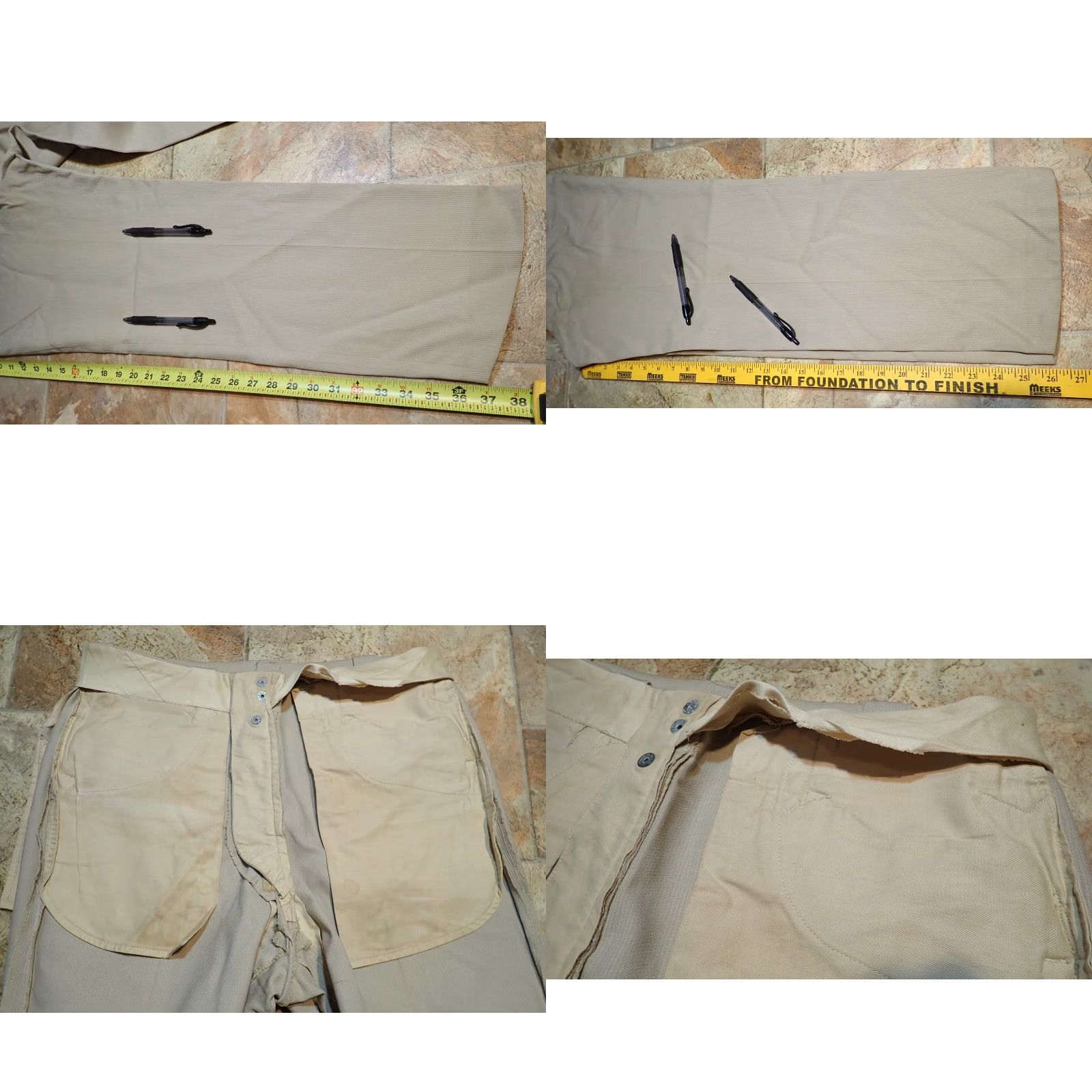 Vintage VINTAGE Gross Original Denver Corduroy Western Pants 32x26 Beige 1950s Rockabilly 37" Hips Mens Size US 32 / EU 48 - 9 Thumbnail