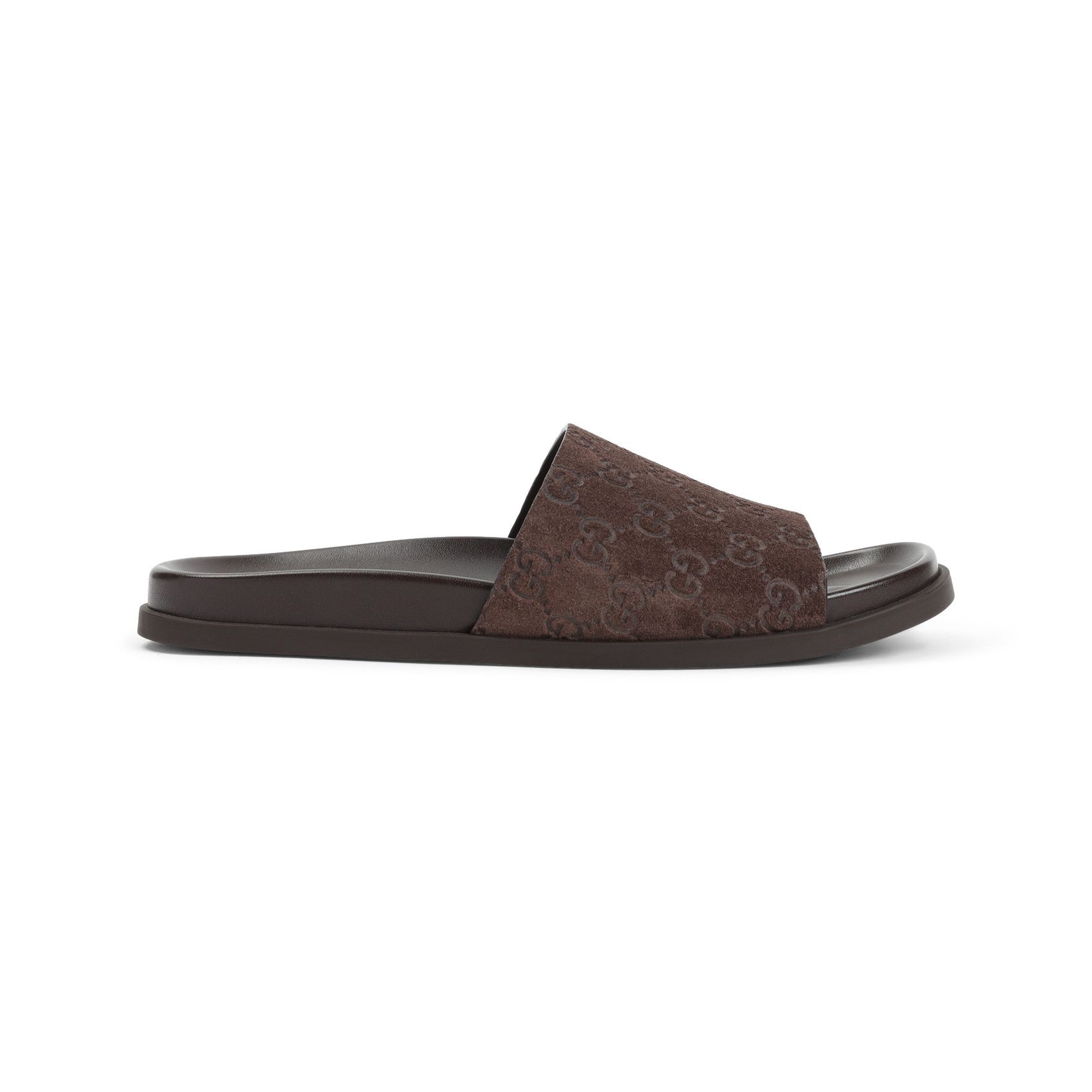 サンダル GUCCI RHEIN OPEN SANDALS Gucci Rhein open suede leather sandals | The Fashion Square