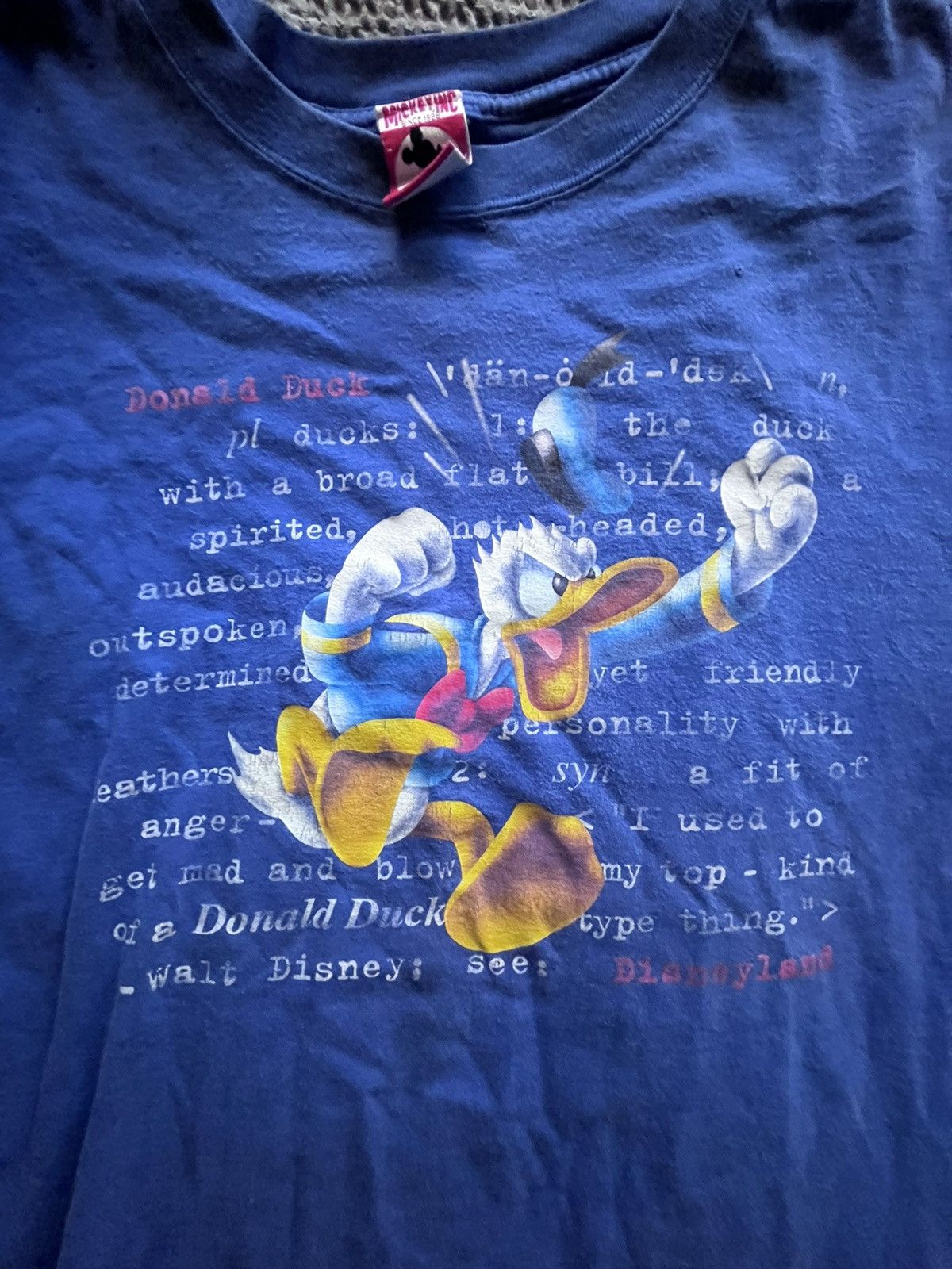 Disney Vintage Blue Donald Duck Tee Size US XL / EU 56 / 4 - 2 Thumbnail