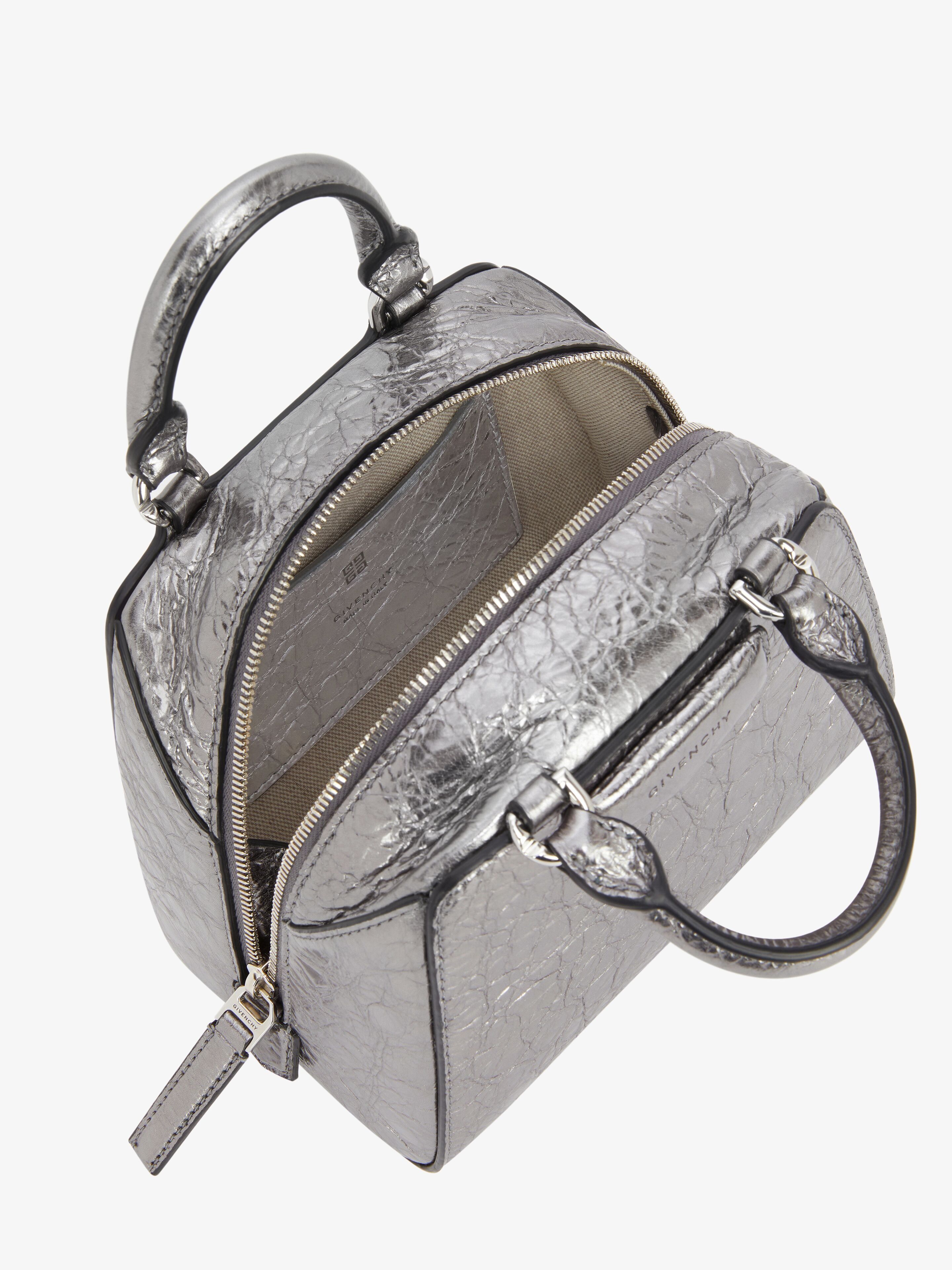 Givenchy o1srvl11e0825 Size: OS / Antigona Cube Nano Bag in Silver Size ONE SIZE - 6 Thumbnail