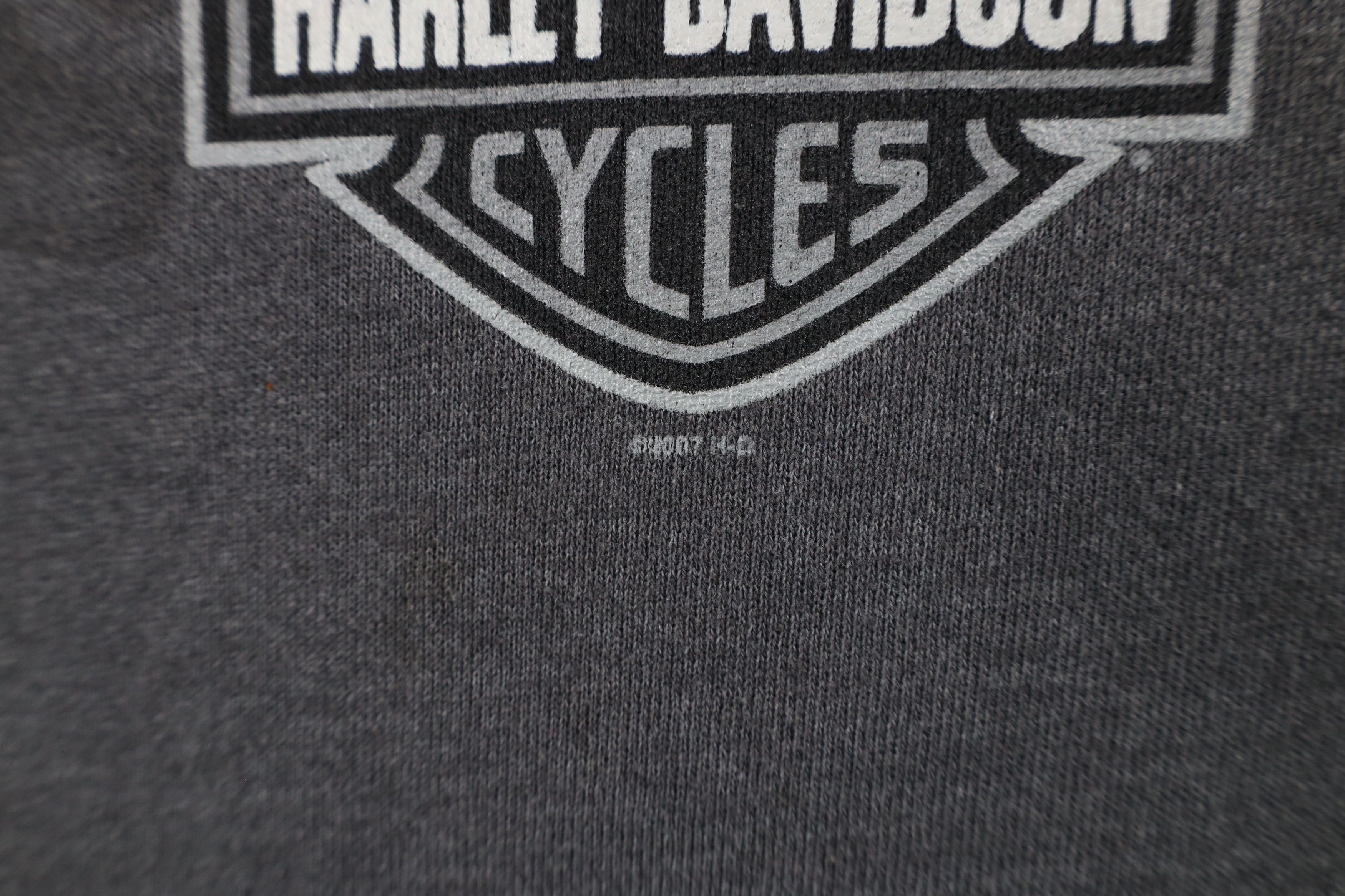 Harley Davidson Vintage Y2K 2007 Harley Davidson Out Eagle Flames Sweatshirt Size US XXL / EU 58 / 5 - 5 Thumbnail