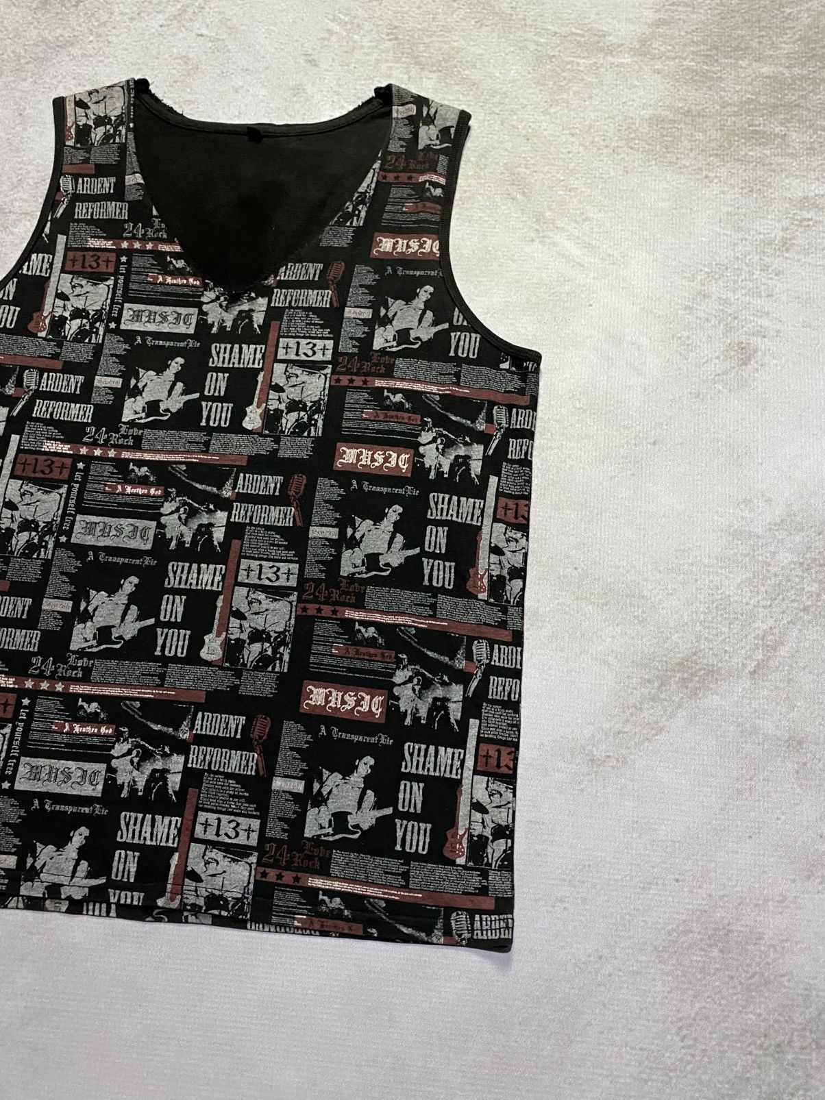 Hysteric Glamour Japanese Brand Punk Tank Top Size US L / EU 52-54 / 3 - 3 Thumbnail