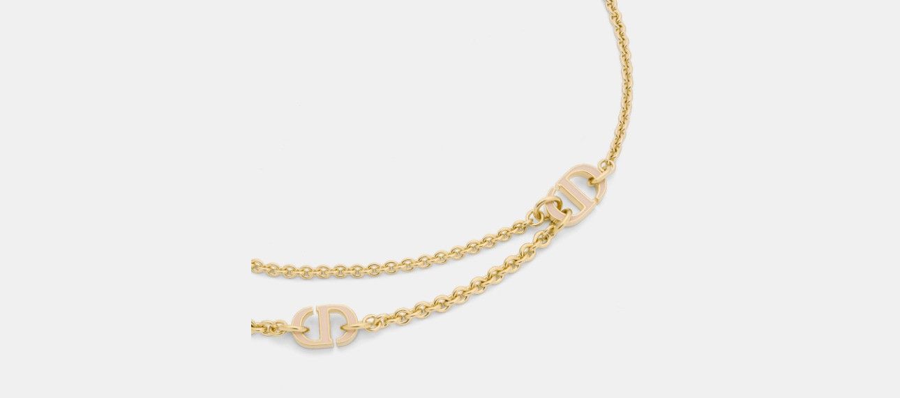o1w1db10524 Size: OS 30 Montaigne Necklace in Gold Pink