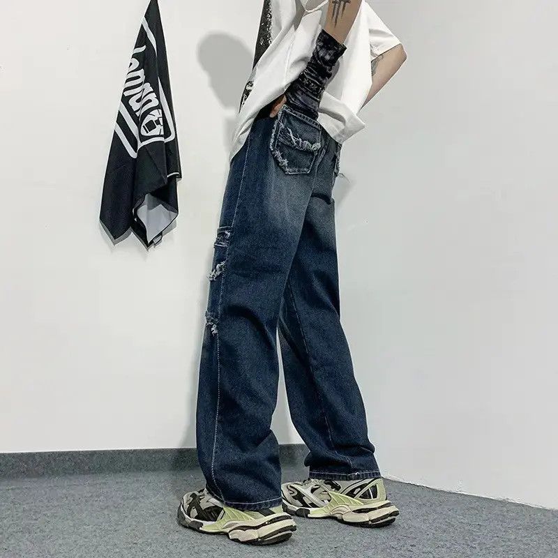 Japanese Brand Retro hip-hop loose casual jeans Size US 30 / EU 46 - 2 Thumbnail