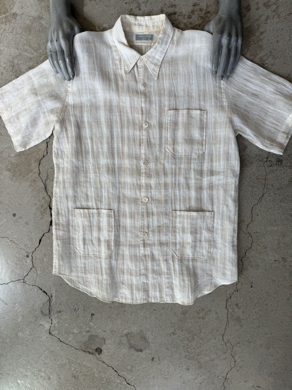 ARCHIVE COMME DES GARÇONS HOMME ORGANZA CHORE SHIRT