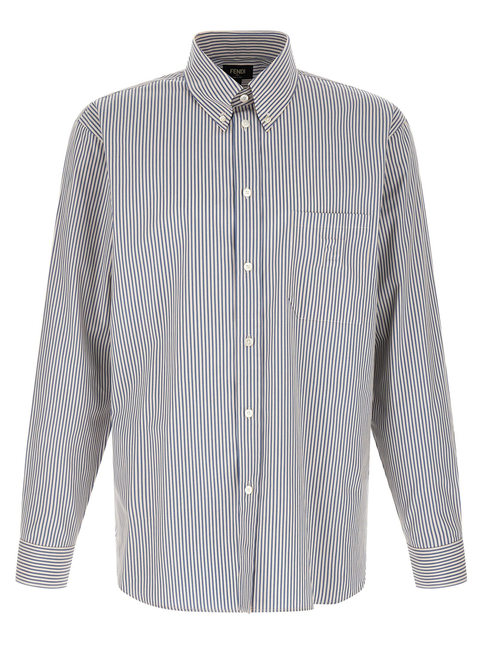 Striped Button-Down Shirt