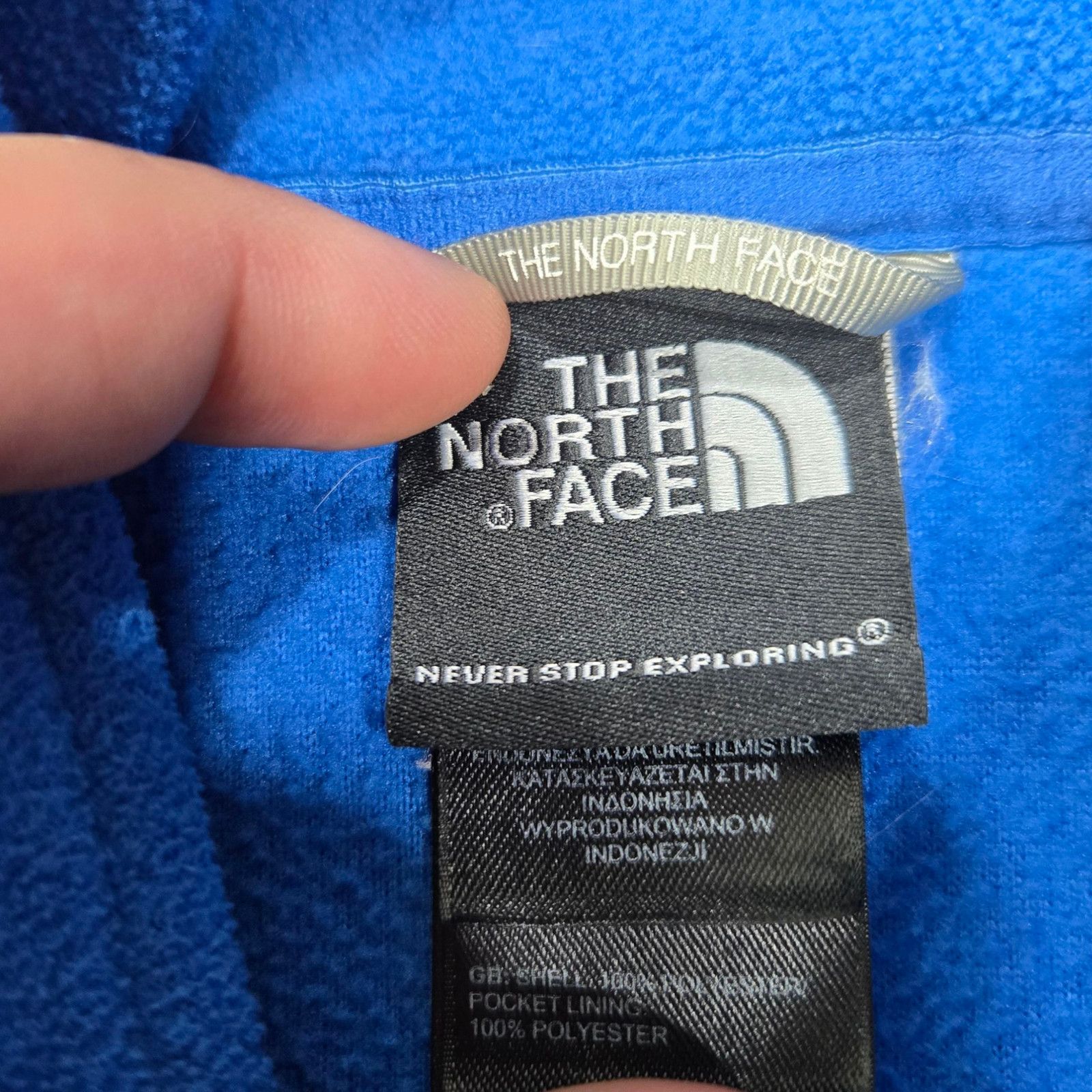 The North Face North Face Blue Full Zip Fleece Jacket Size Small Size US S / EU 44-46 / 1 - 5 Thumbnail
