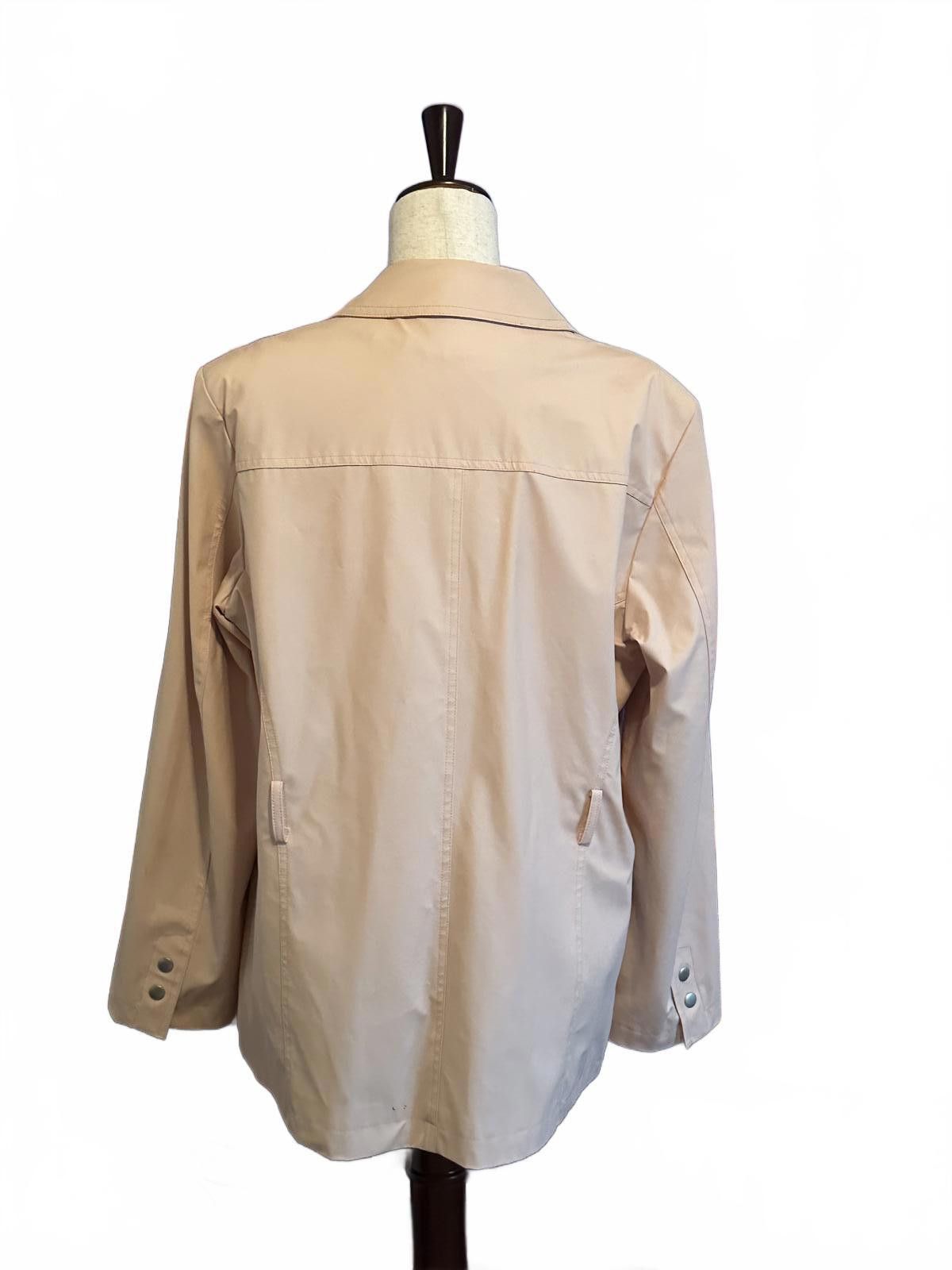 Other studio Y Women's Pale Pink Rain Jacket Sz L Size L / US 10 / IT 46 - 2 Thumbnail