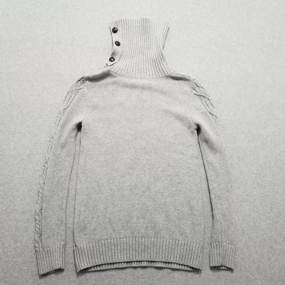 Bass Bass Sweater Womens XS Gray Long Sleeve Turtleneck Pullover Size XS / US 0-2 / IT 36-38 - 7 Thumbnail