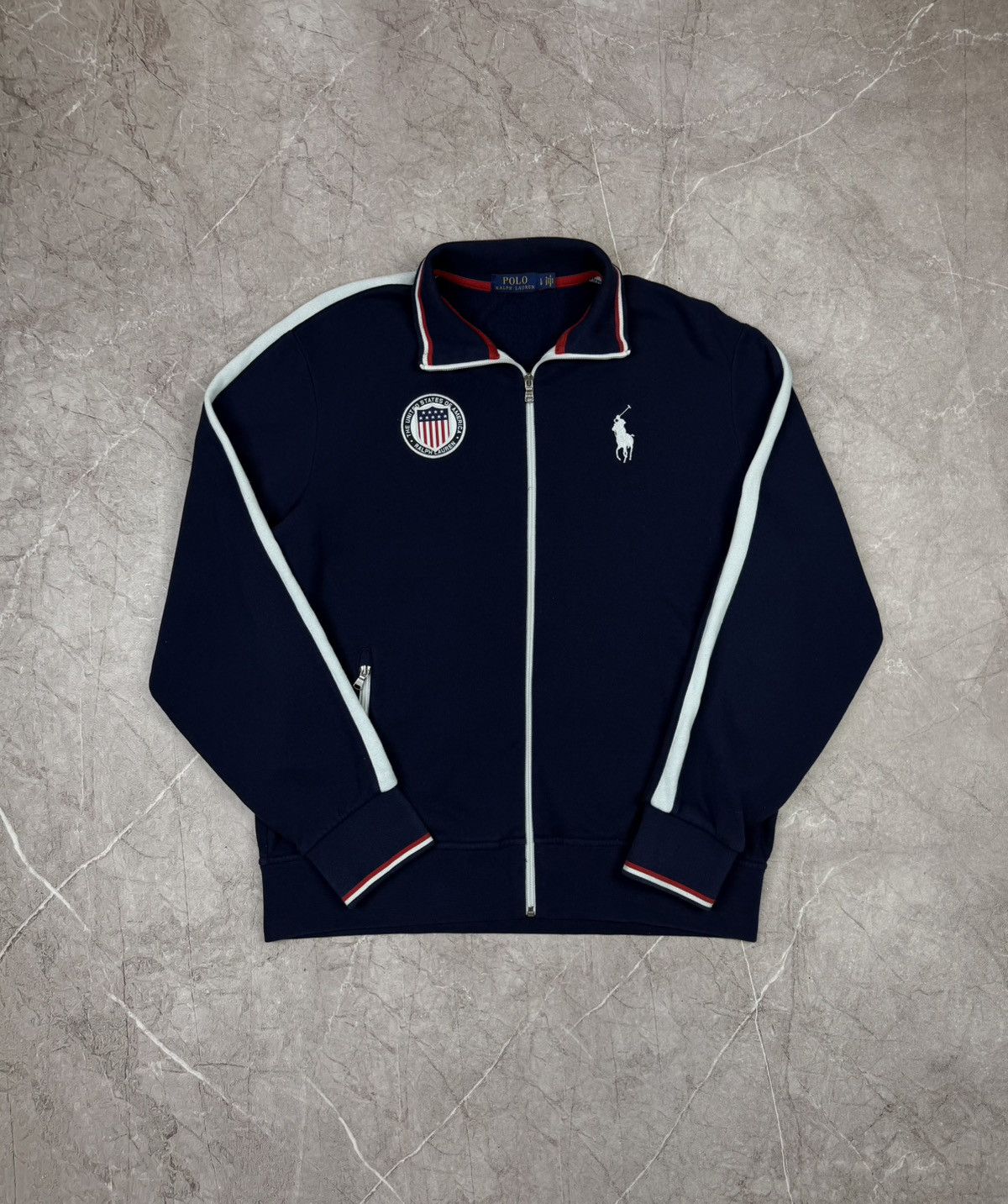 Polo Ralph Lauren Polo Ralph Lauren USA zip sweatshirt Size US L / EU 52-54 / 3 - 4 Thumbnail