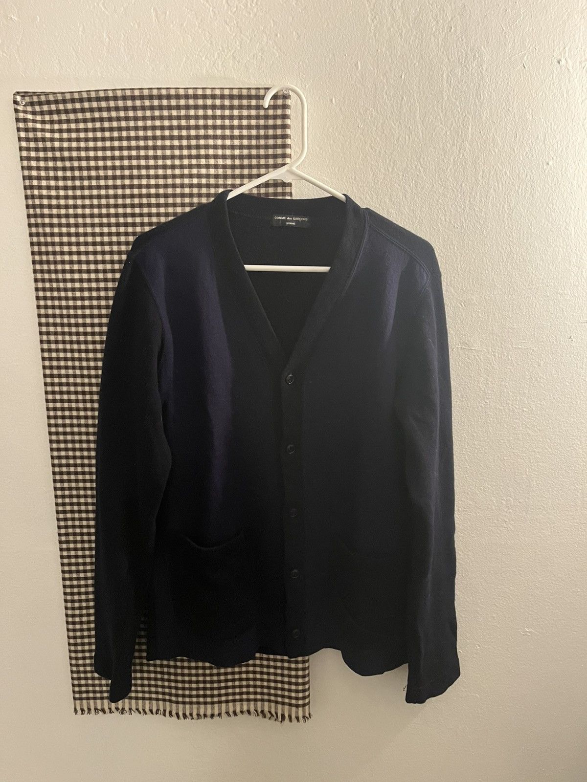 Comme des Garcons commes des garçons navy knit cardigan Size US S / EU 44-46 / 1 - 1 Thumbnail