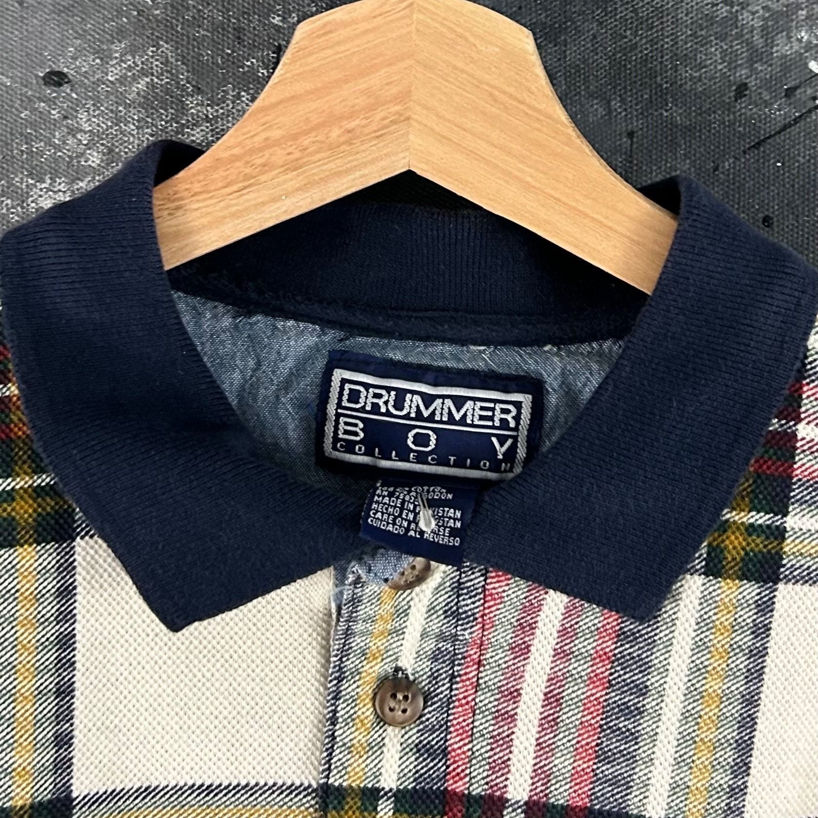 Bugle Boy Vintage 1990’s Drummer Boy plaid rugby long sleeve Size US M / EU 48-50 / 2 - 3 Thumbnail