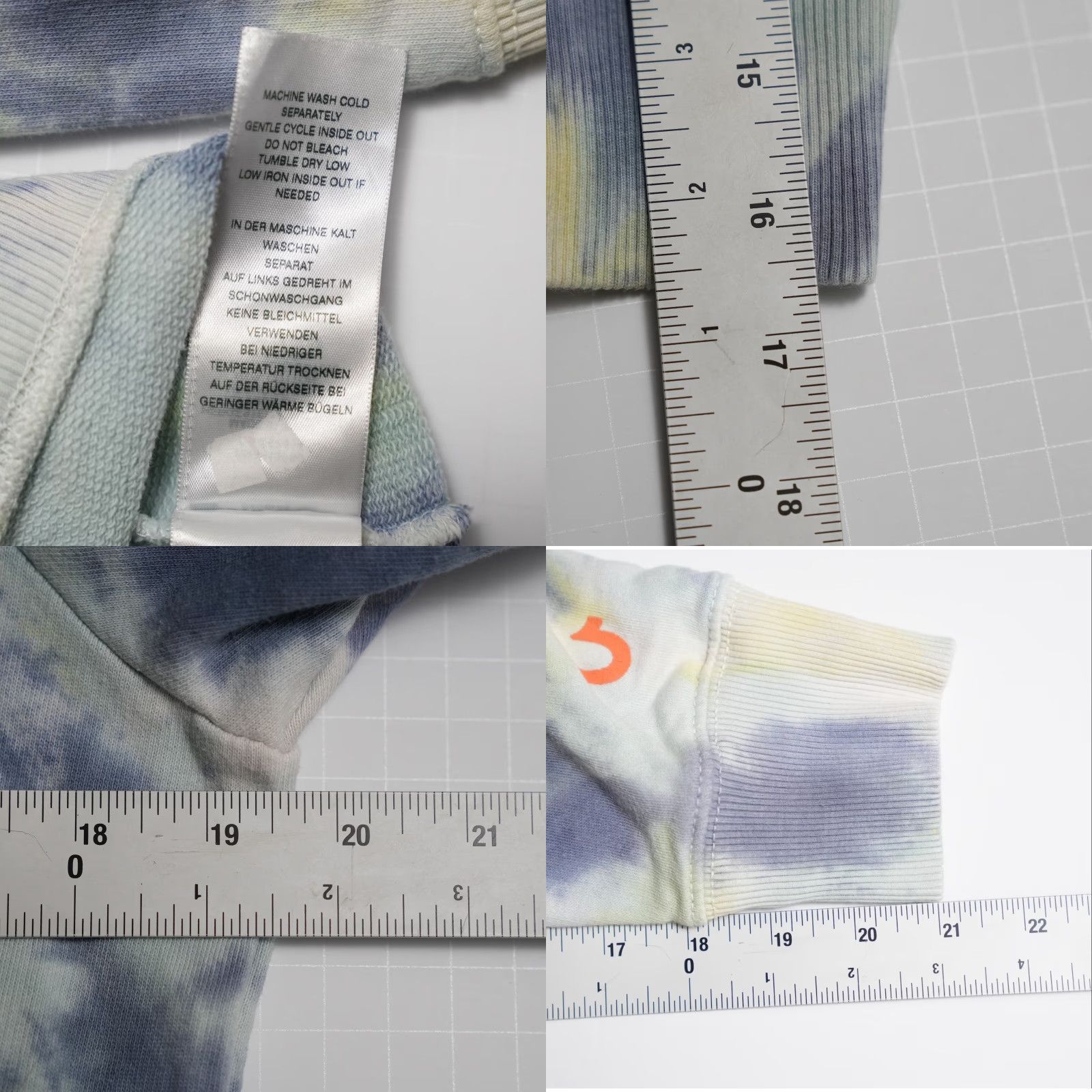 True Religion True Religion Hoodie Medium Blue Tie Dye Pullover Fleece Something Kinda Wild Size US M / EU 48-50 / 2 - 8 Thumbnail