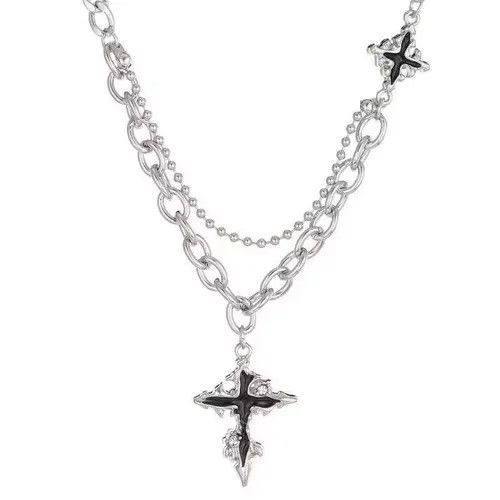 Jewelry Titanium Steel Cross Necklace Size ONE SIZE - 5 Thumbnail