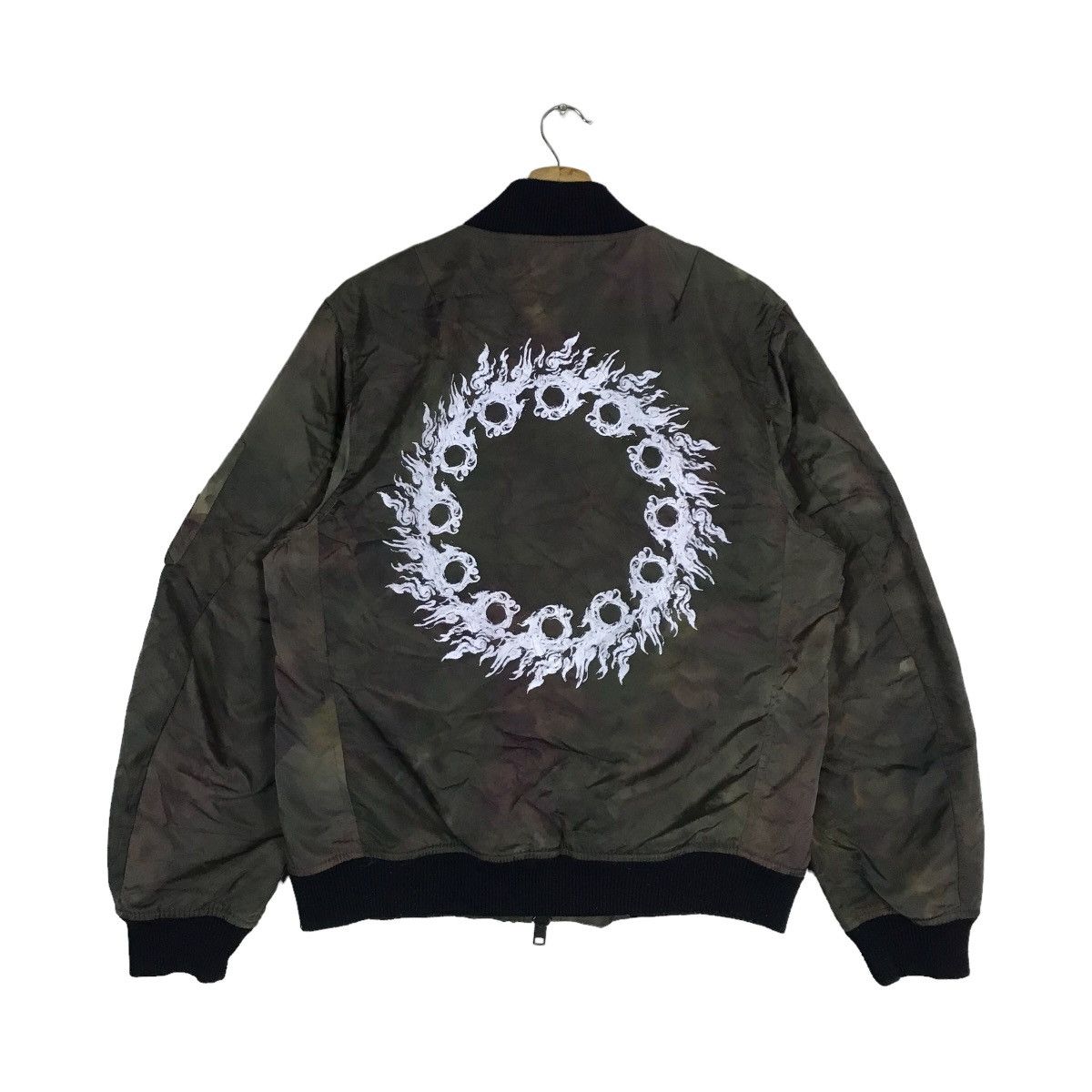 Zephyren Streetwear Camouflage Bomber Jacket