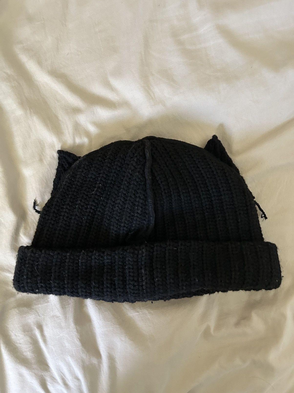 Charles Jeffrey LOVERBOY Charles Jeffery Loverboy Black Chunky Ears Beanie Size ONE SIZE - 2 Thumbnail