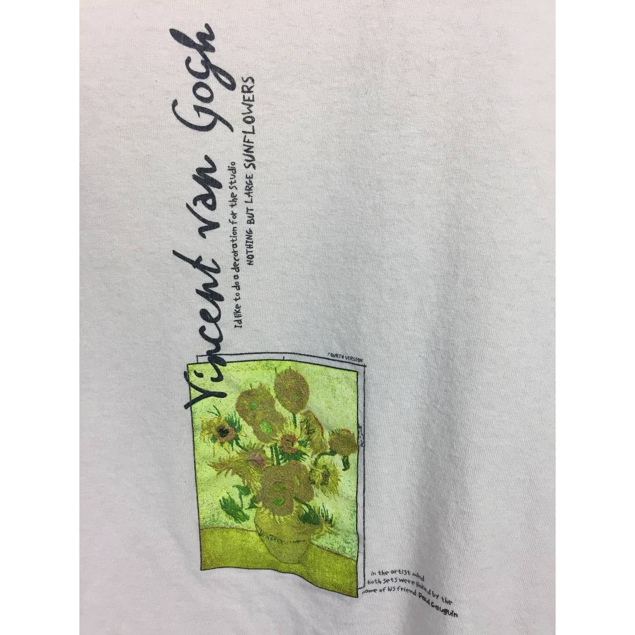 Vintage Pierce Archive Vincent Van Gogh Sunflowers Art Tee Size US M / EU 48-50 / 2 - 6 Thumbnail