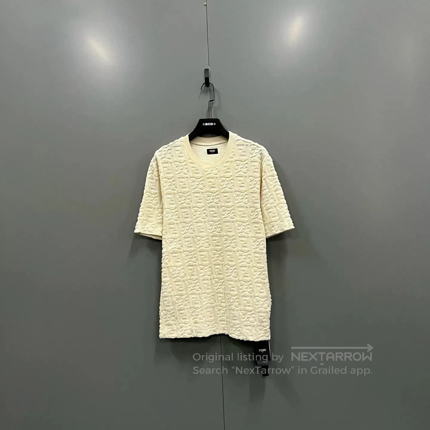 Fendi FENDI Beige Embossed FF Terry Short Sleeve. Size US S / EU 44-46 / 1 - 1 Thumbnail