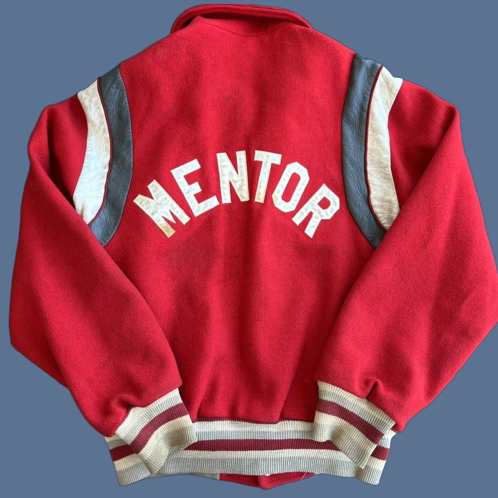 Vintage VTG Belen Mentor Ohio Football Varsity Letterman Jacket Men Wool Red One Size 1960s Vintage Style Baseball School Varsity Jacket TOM Size US M / EU 48-50 / 2 - 1 Thumbnail