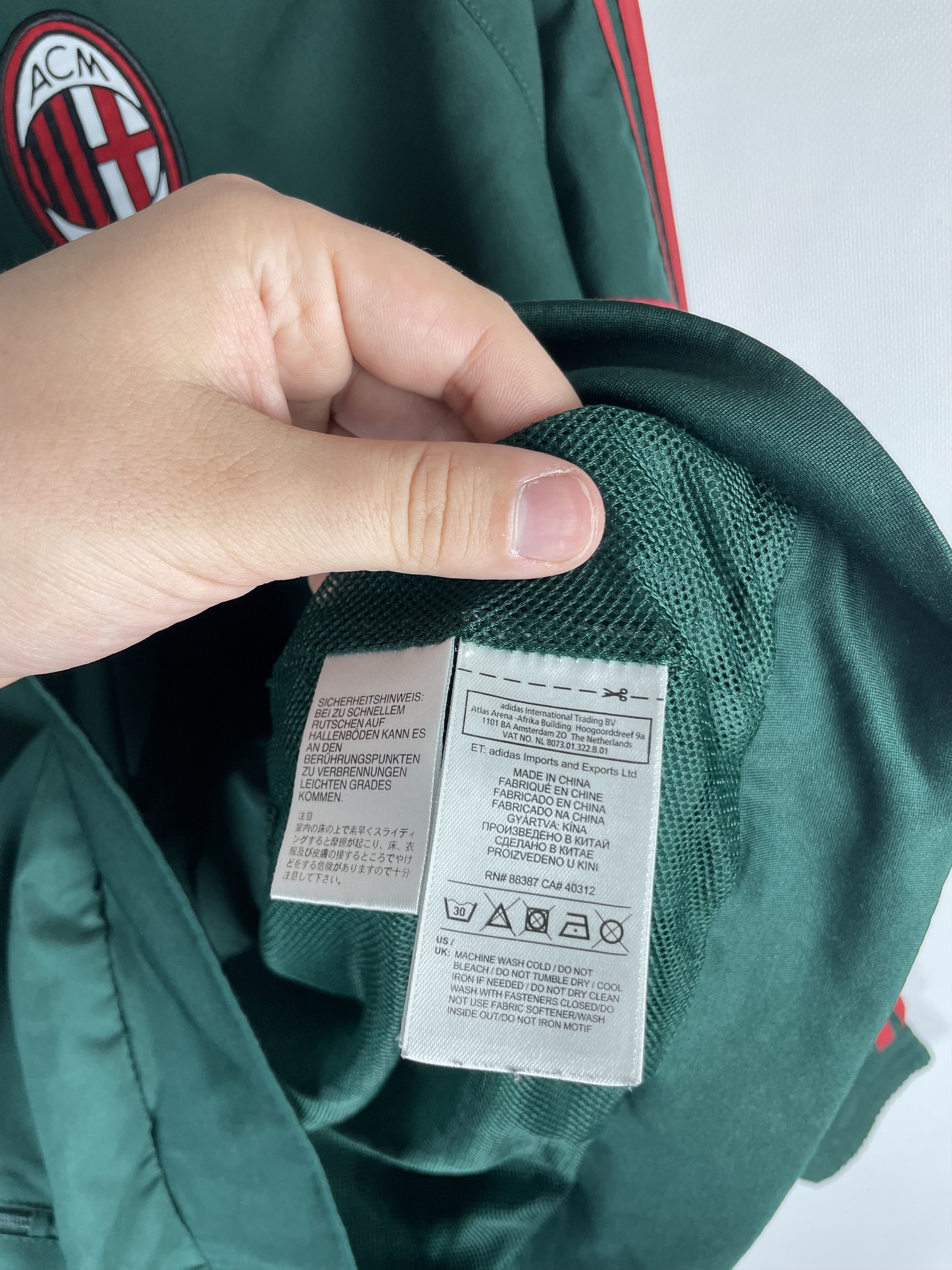 Adidas Vintage AC Milan Football Track Suit Soccer Set Jacket Pants Size US M / EU 48-50 / 2 - 6 Thumbnail
