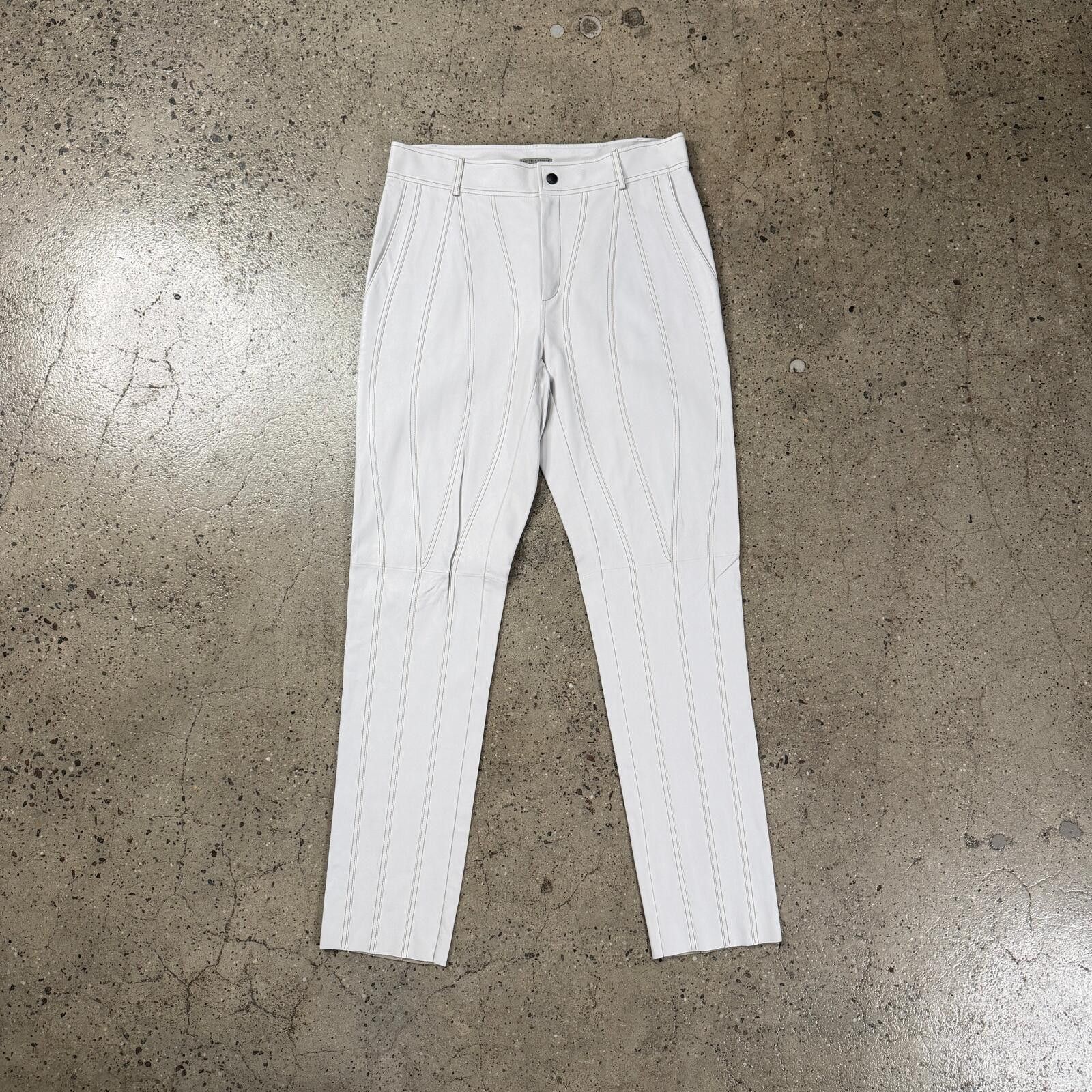 Bottega Veneta Bottega Veneta Leather Panel Pants Size US 34 / EU 50 - 1 Thumbnail