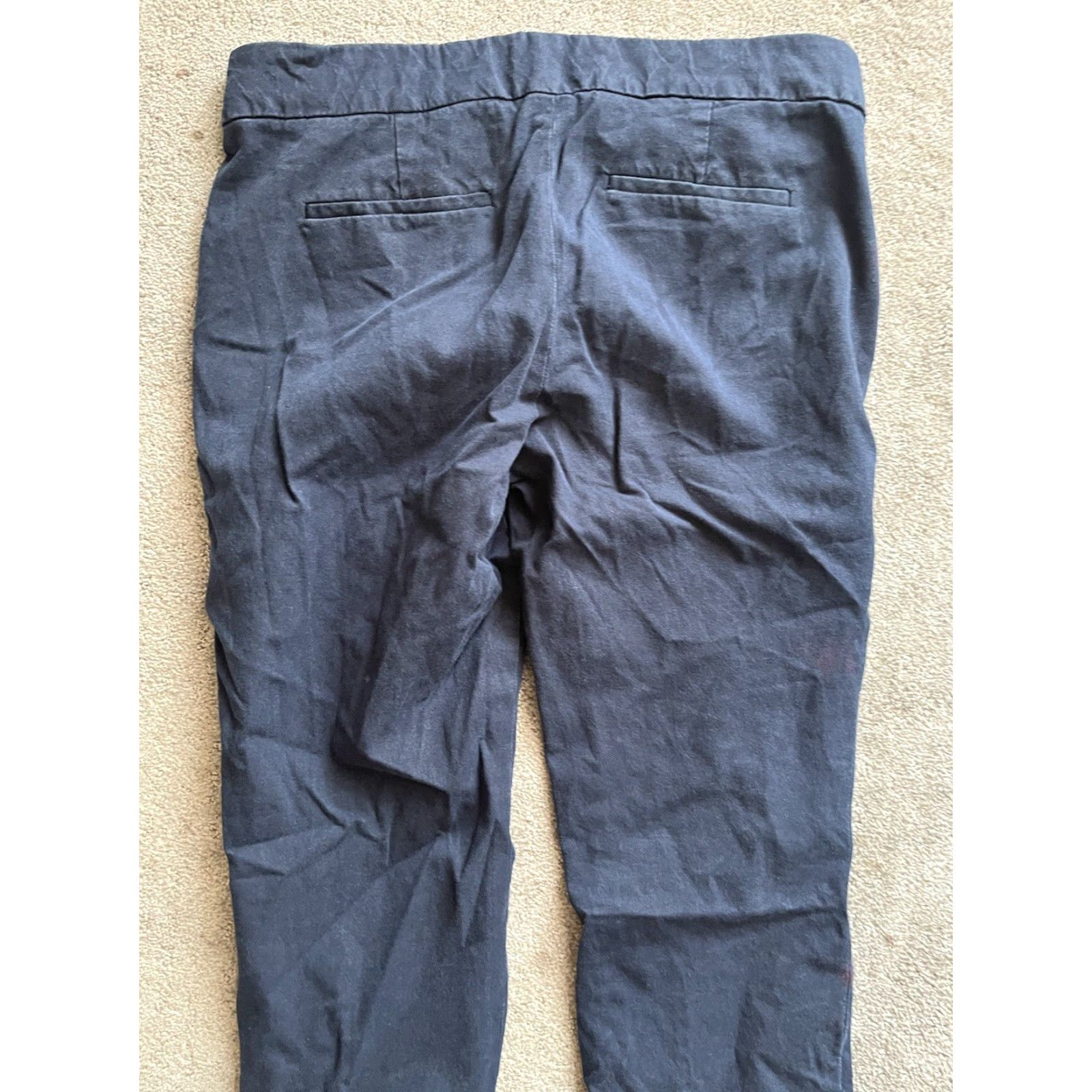 J.Crew J.Crew Women's Cropped Dress Pants Navy Blue Campbell Size 4 Size 27" / US 4 / IT 40 - 4 Thumbnail