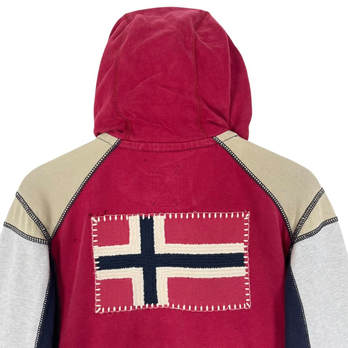 Napapijri Distressed Napapijri Zipper Hoodie Jacket Size US S / EU 44-46 / 1 - 10 Thumbnail