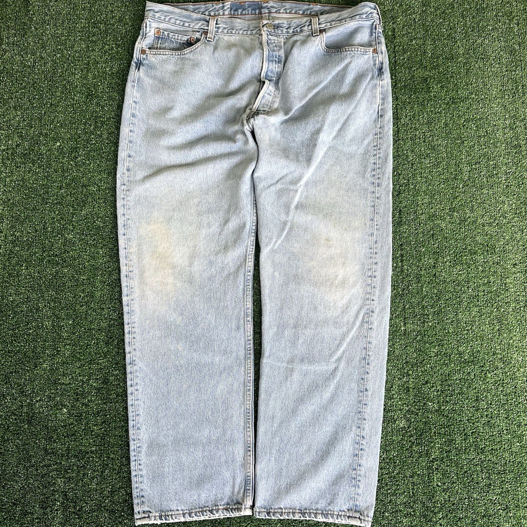 Levi's **Vintage 90s Levi's 501 Light Blue USA Button Fly Jeans 41x31"** User: Vintage 90s Levi's 501 Light Blue USA Button Fly Jeans 41x31" Size US 41 - 5 Thumbnail