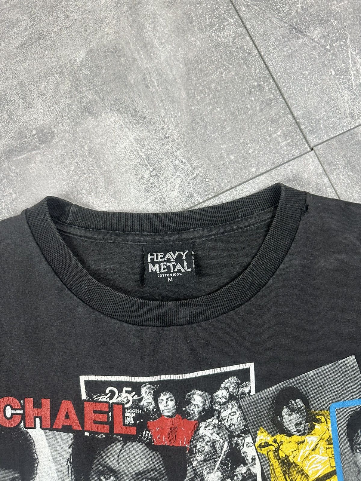 Gildan Michael Jackson Number Ones Overprint Logo Heavy Metal Shirt Size US M / EU 48-50 / 2 - 5 Thumbnail