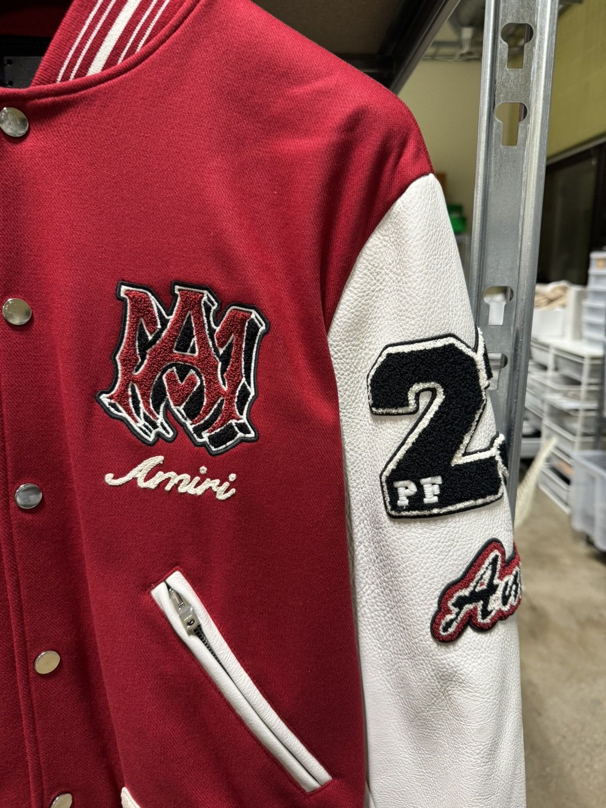 Amiri Amiri Tiger Leather Varsity Jacket NEW 3200$ Size US XL / EU 56 / 4 - 4 Thumbnail