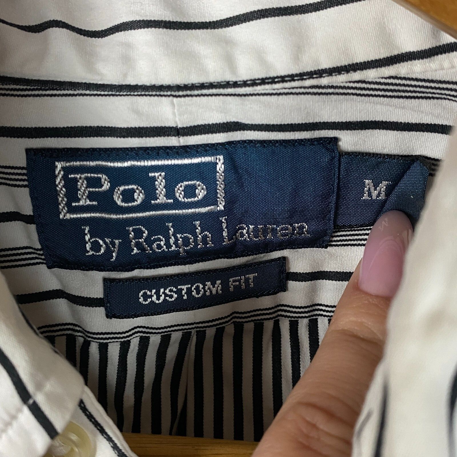 Polo Ralph Lauren Polo Ralph Lauren Shirt Men's Size M Black White ` Size US M / EU 48-50 / 2 - 4 Thumbnail