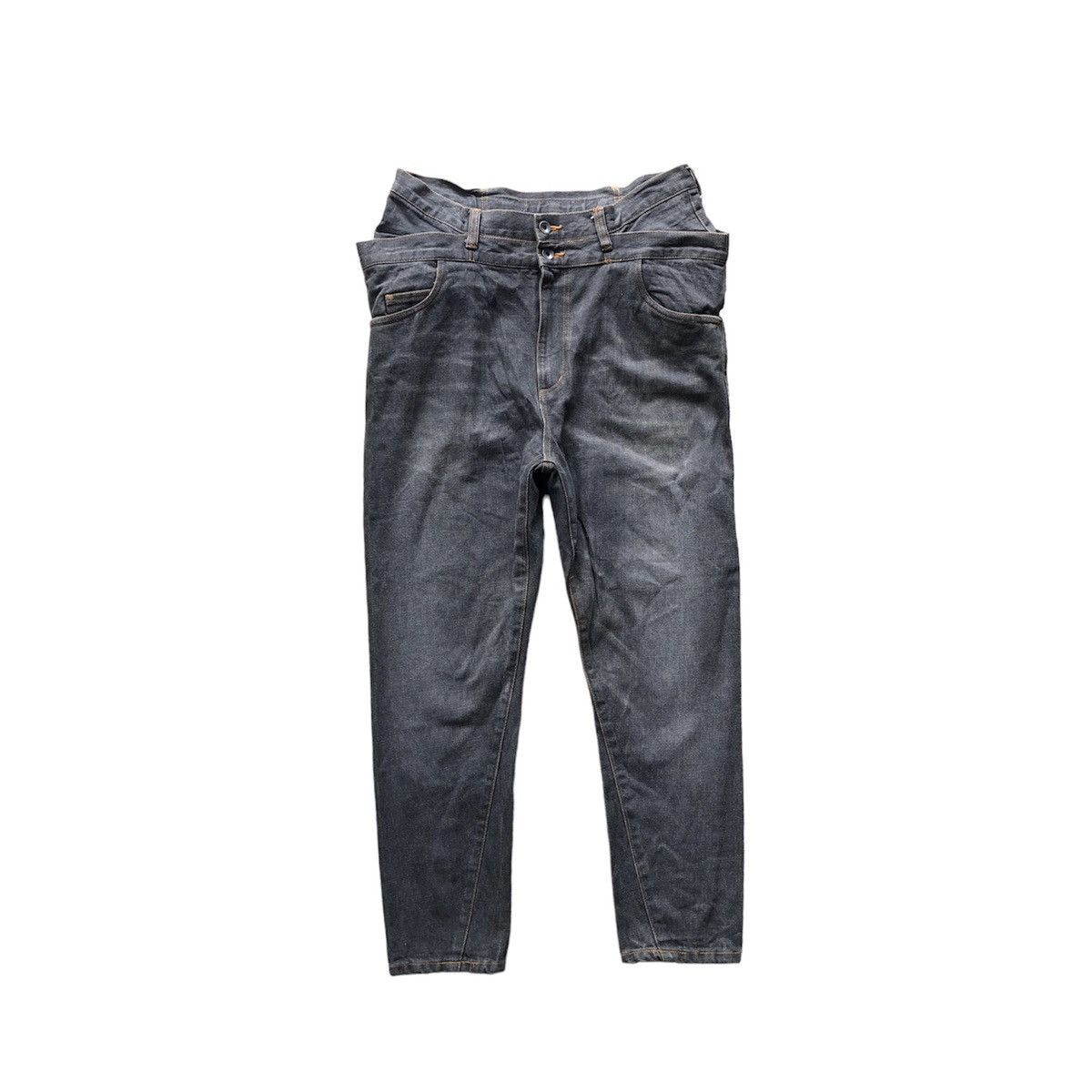 Japanese Brand Rare!Mangrove Denim double waist Size US 32 / EU 48 - 1 Thumbnail