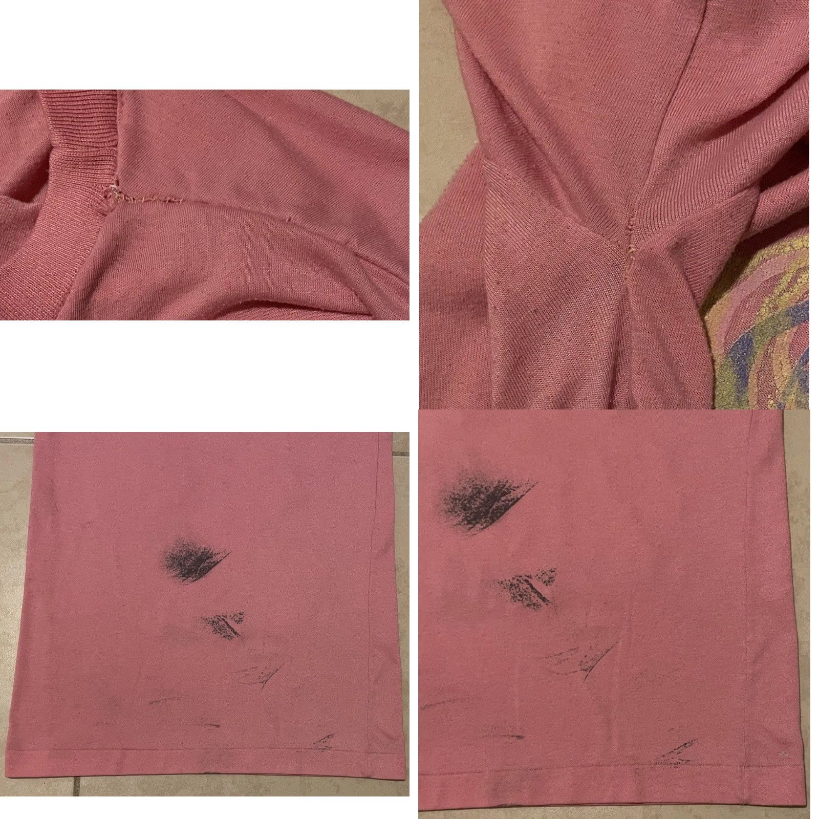 Vintage VINTAGE Tweety 90s Distressed Faded Shirt XS Men T-Shirt Pink Short Sleeve Cartoon Warner Bros Disney Heart USA Size US XS / EU 42 / 0 - 8 Thumbnail