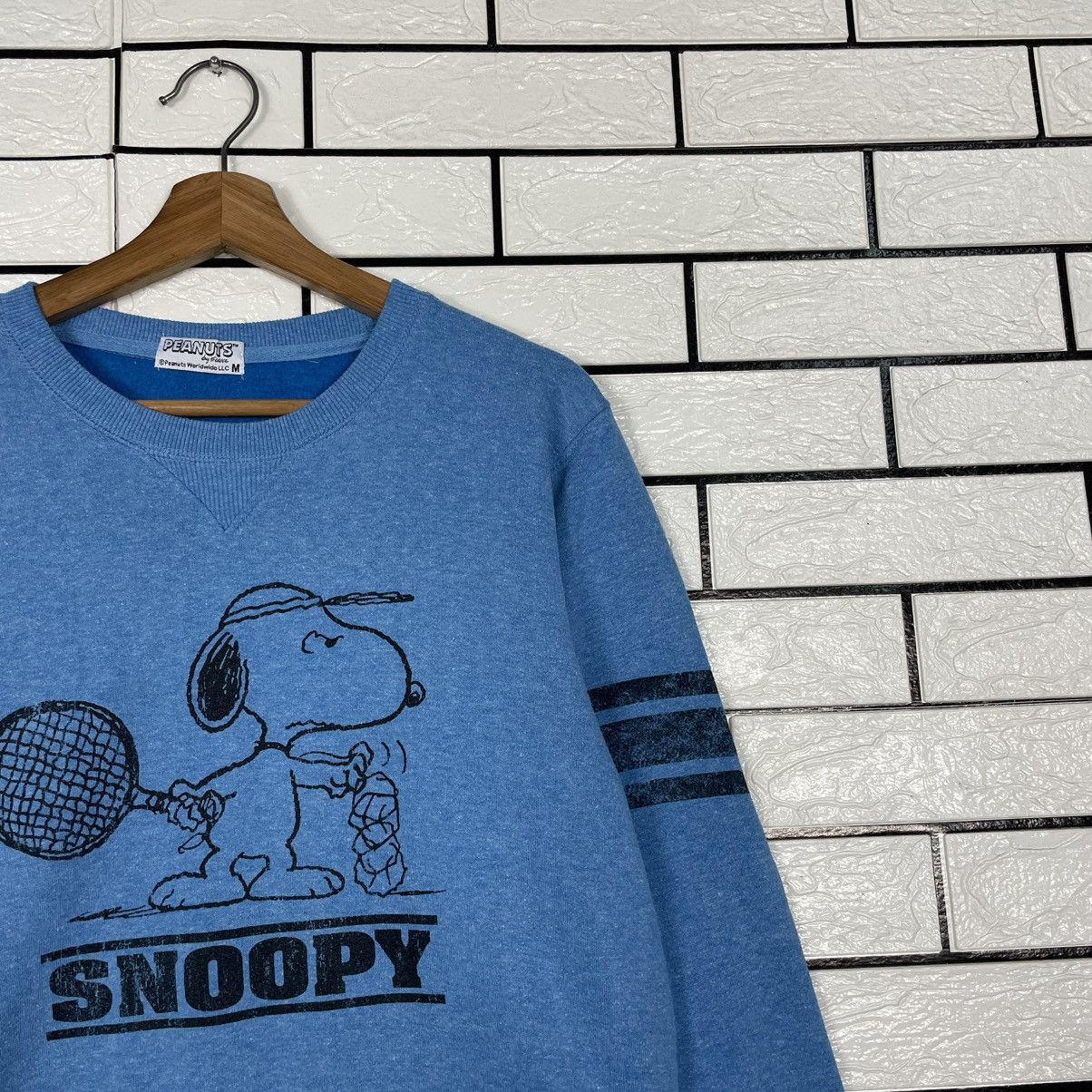 Peanuts Peanuts Snoopy Famous Tennis Player Blue Sweatshirt Size US S / EU 44-46 / 1 - 5 Thumbnail