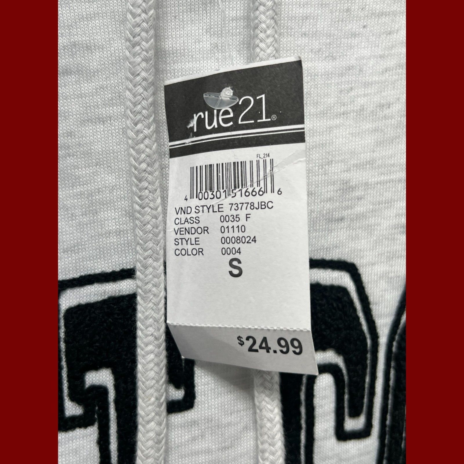 rue21 Rue 21 - Men's Long Sleeve Hooded Sweatshirt - Gray - Small Size US S / EU 44-46 / 1 - 8 Thumbnail