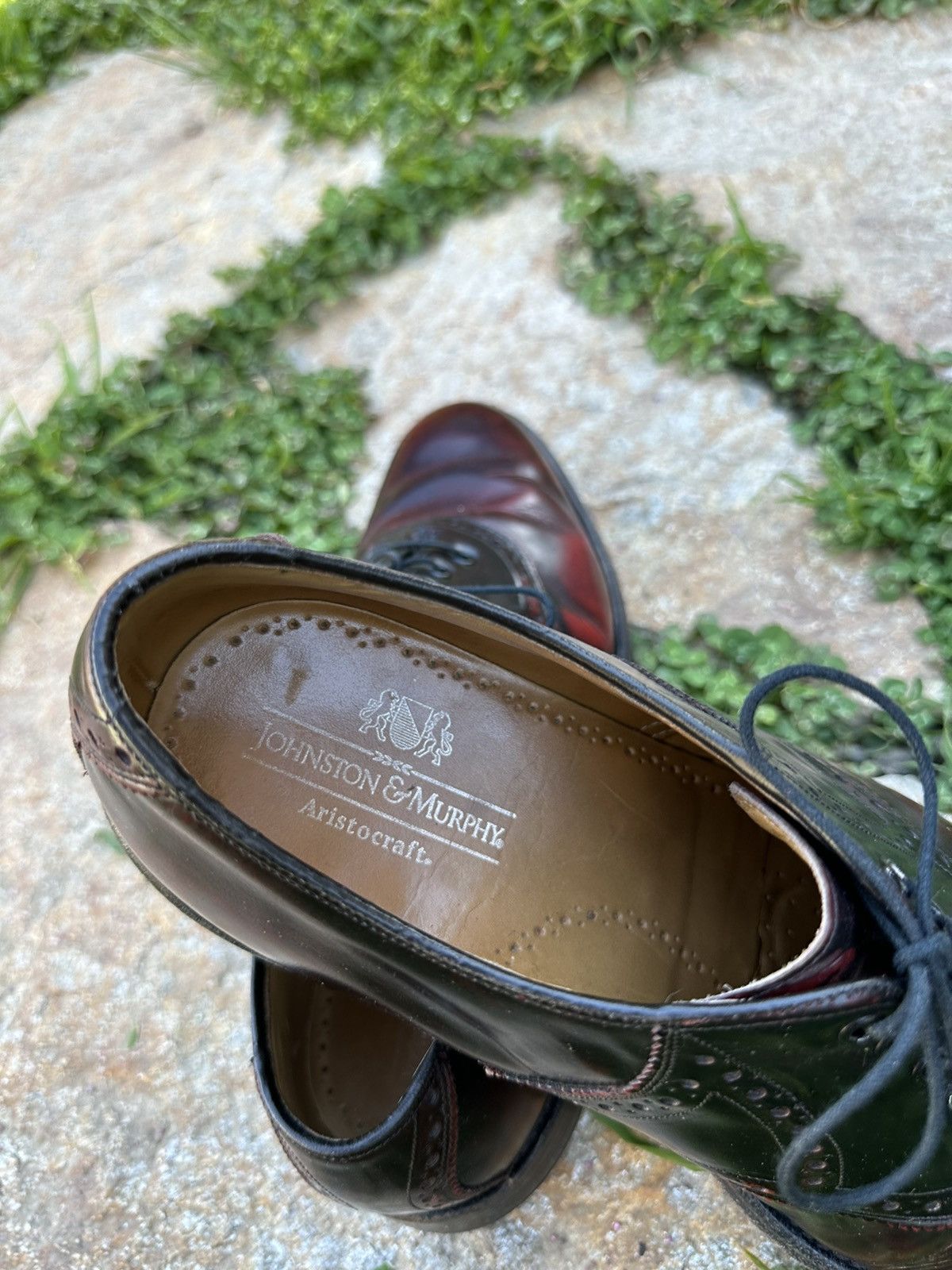 Johnston & Murphy Unique ox blood lace up leather shoes! 8.5 Size US 8.5 / EU 41-42 - 4 Thumbnail