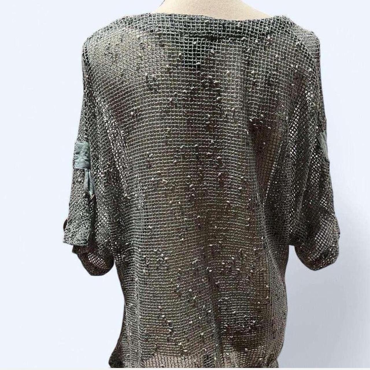 Vintage Vintage 70’s mesh cardigan Size L / US 10 / IT 46 - 4 Thumbnail