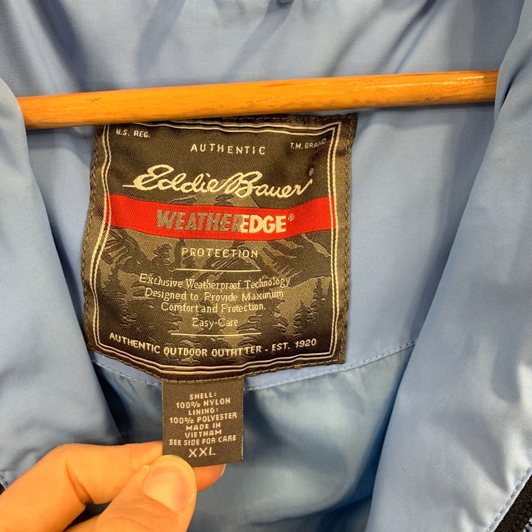 Eddie Bauer Eddie Bauer Jacket Womens 2XL Blue WeatherEdge Hooded Softshell Rain Coat XXL Size XXL / US 16-18 / IT 52-54 - 3 Thumbnail