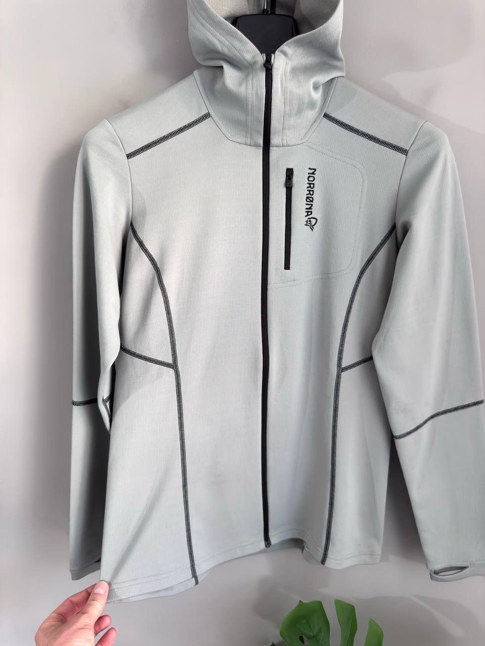 Norrona Norrona Trollveggen Warm Wool1 Women's Grey Zip Hoodie, M Size M / US 6-8 / IT 42-44 - 6 Thumbnail