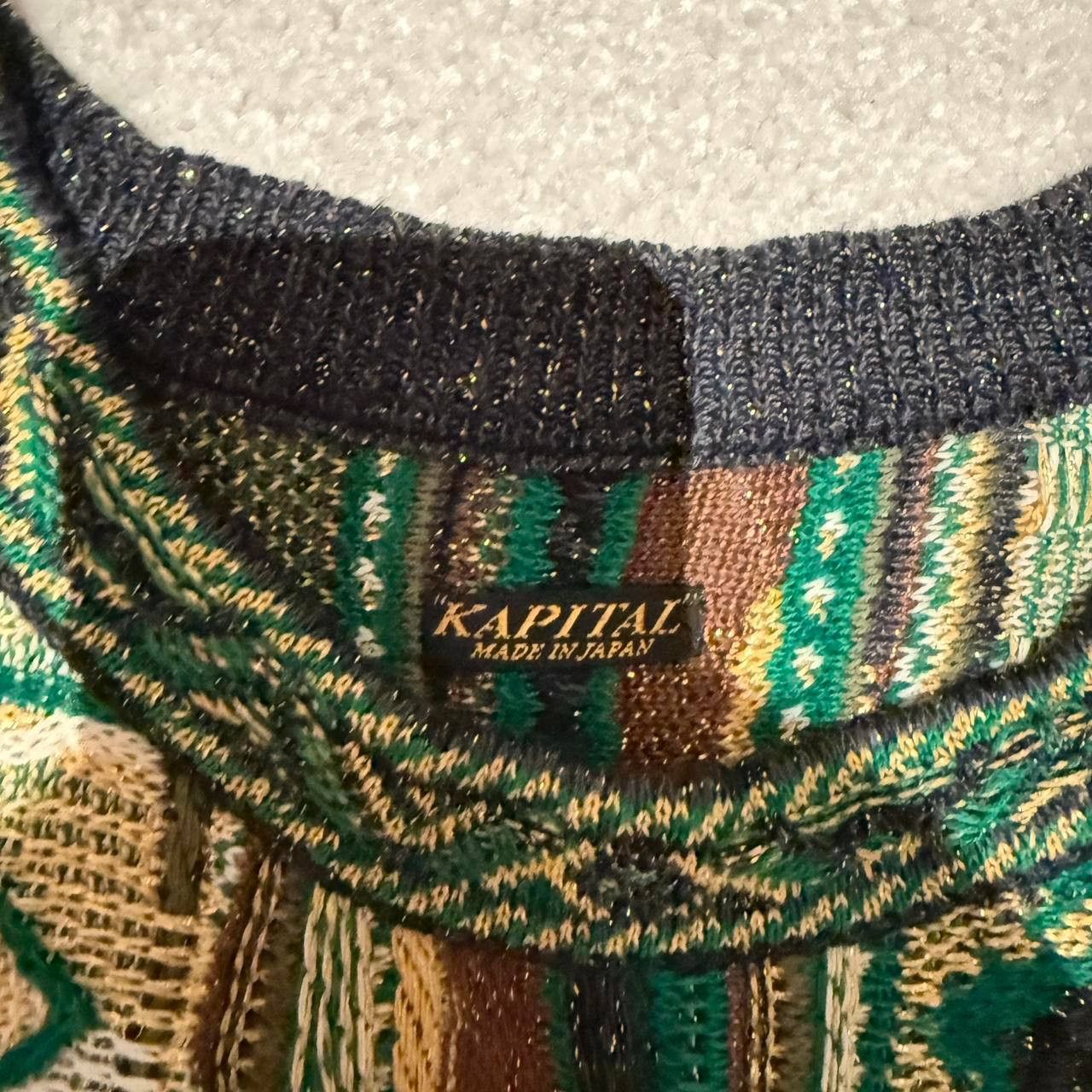 Kapital Kapital 7g knitwear Ainu Gaudy crewneck sweater Size US L / EU 52-54 / 3 - 4 Thumbnail