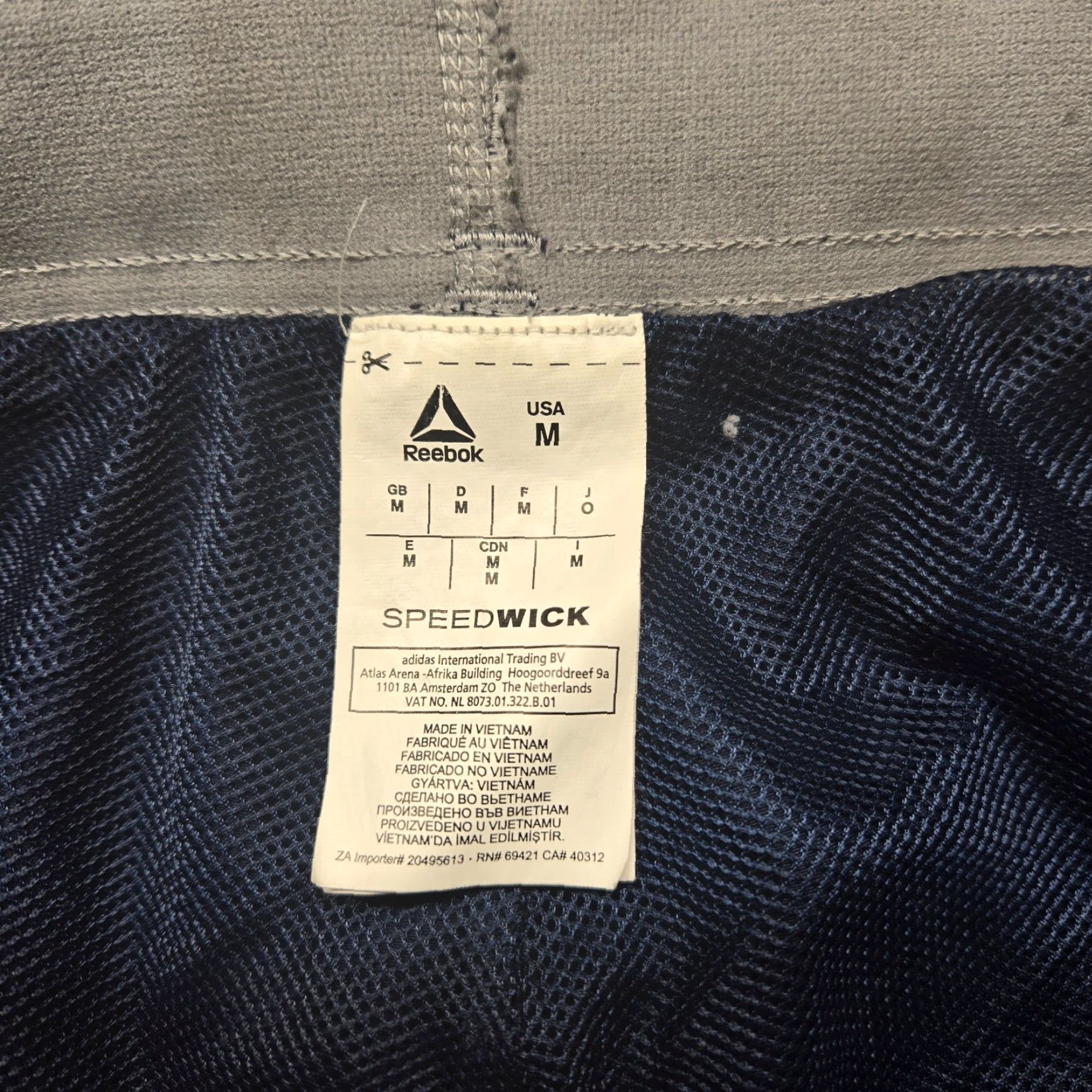 Reebok Reebok Speedwick Track Pants Blue Stretch Elastic Waist Adult Women's M Medium Pants Women Blue Track Pants M Size 32" / US 10 / IT 46 - 3 Thumbnail
