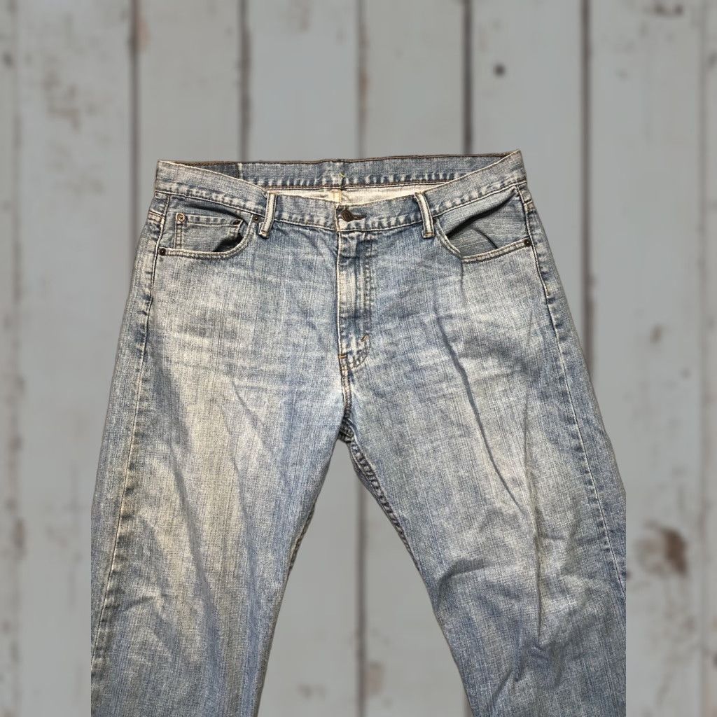 Levi's Levi's 569 Jeans Mens 36x28 Light Wash Denim Relaxed Straight 5-Pocket Logo Zipper Button Blue Size US 36 / EU 52 - 1 Thumbnail