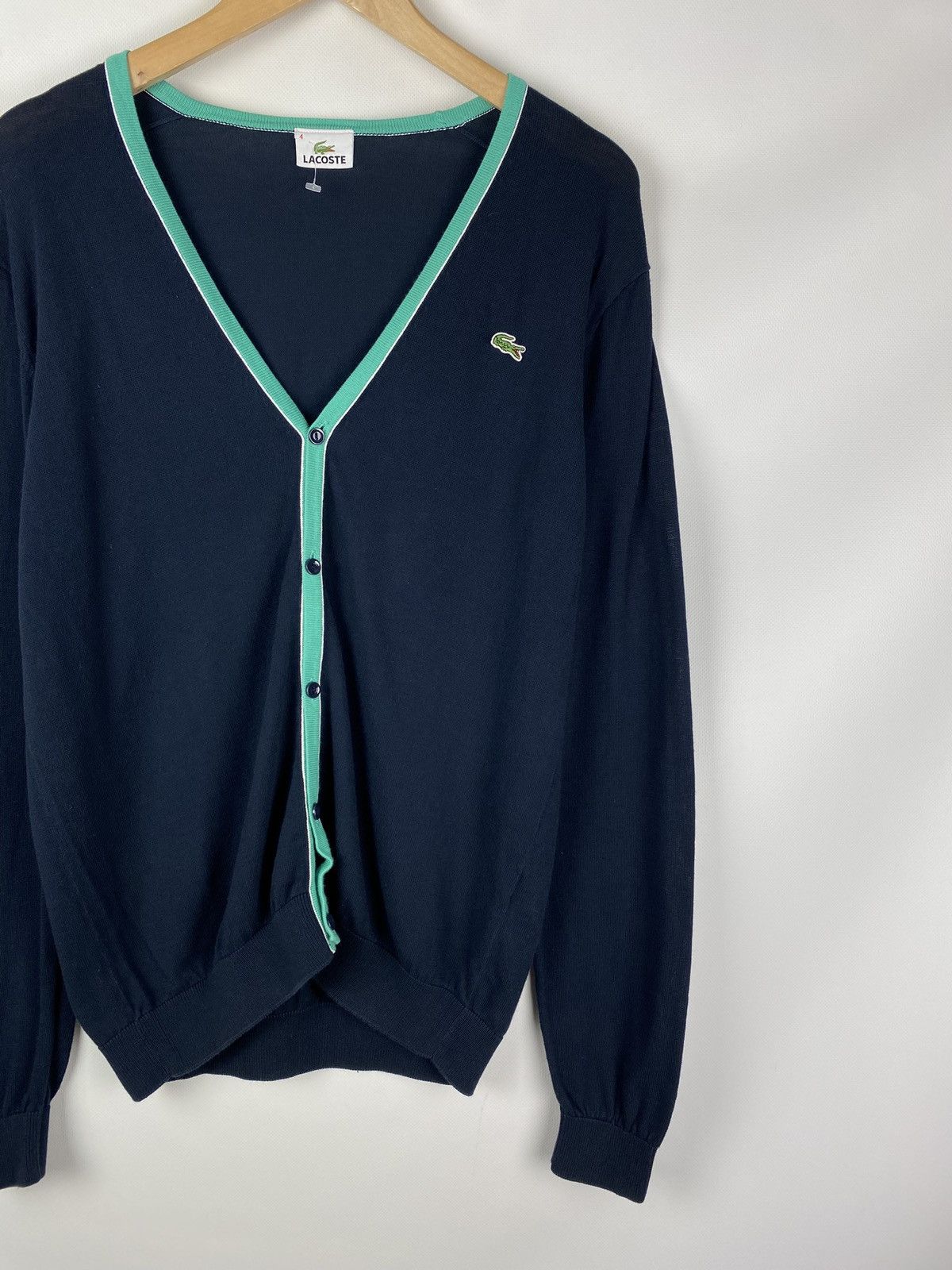 Lacoste Lacoste men’s button front cardigan sweater size 4 Size US L / EU 52-54 / 3 - 3 Thumbnail