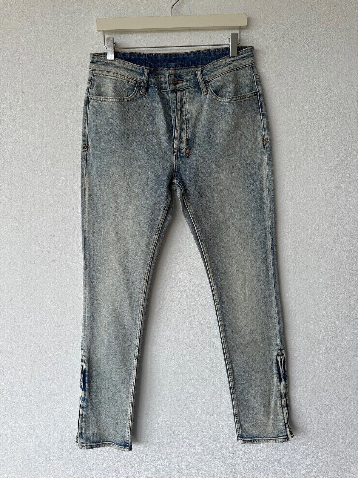 Ksubi Ksubi mens denim jean van winkle 32 blue chamber zip m Size US 32 / EU 48 - 1 Thumbnail